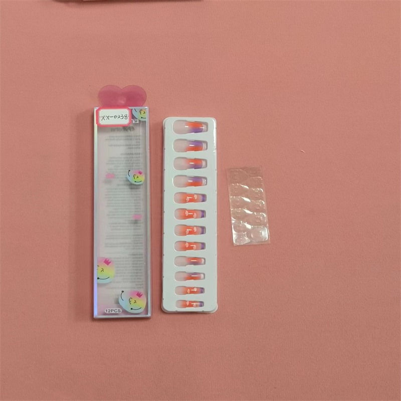 鑫都文化集团荣耀出品XDXX-0238青春活力双色可拆卸成人尖甲穿戴甲 厂家直销成人饰品美甲穿戴甲详情3