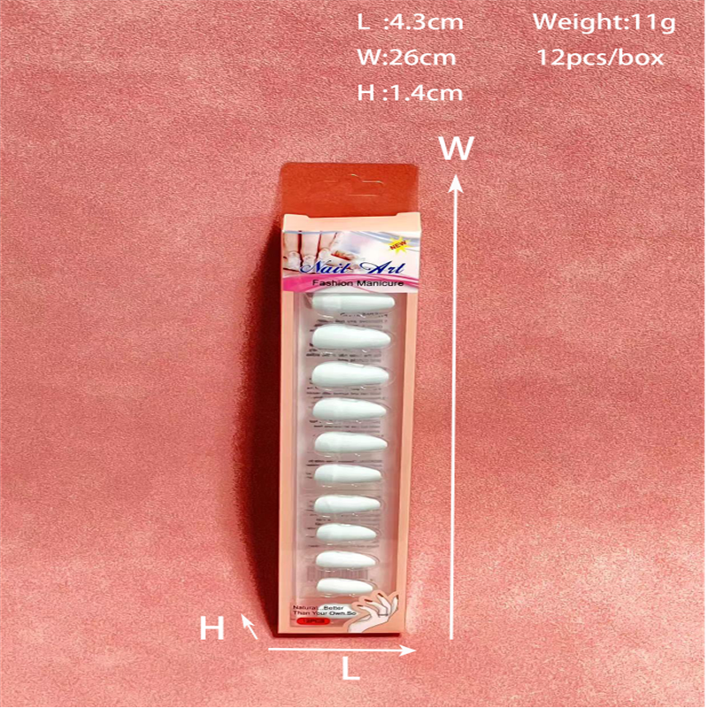 鑫都文化集团荣耀出品XDXX-0239成人散粉穿戴甲美甲星星清新可拆卸成人尖甲穿戴甲厂家直销穿戴甲美甲饰品详情8