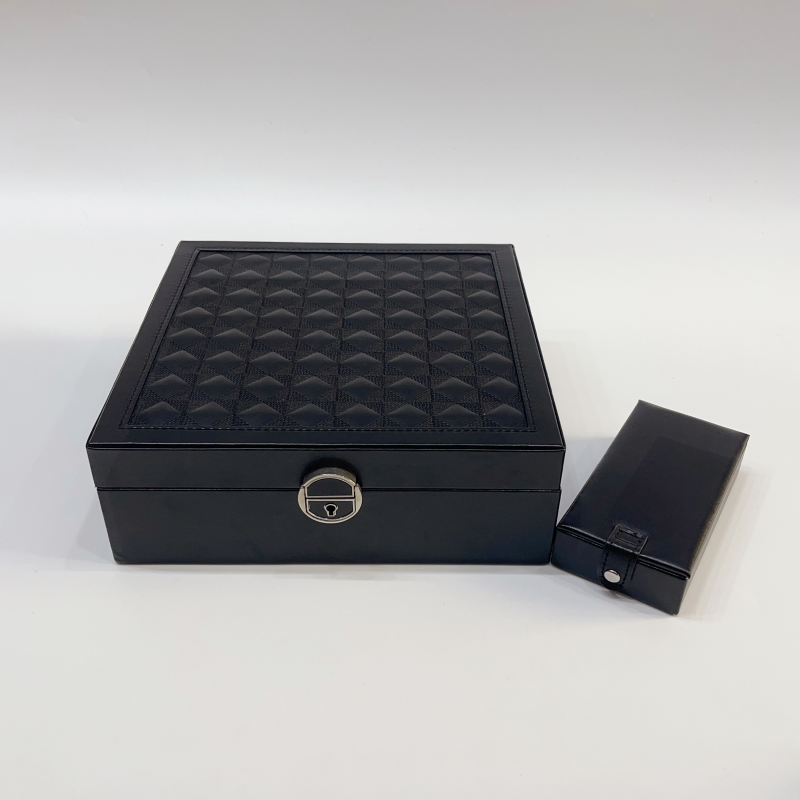 奇韵首饰包装刺绣收纳盒高级简约大容量配饰收纳盒带镜子内含小包礼品盒节日礼物母亲节情人节礼物详情19