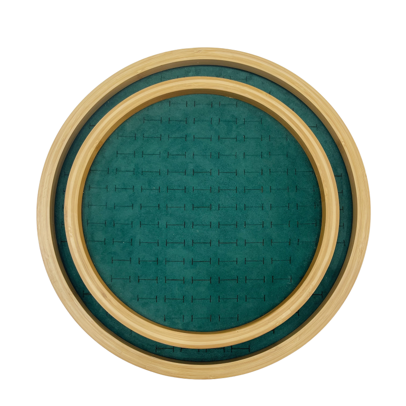 奇韵首饰包装绒布戒指展示盘商场饰品展示个人戒指手镯收纳首饰盘详情2