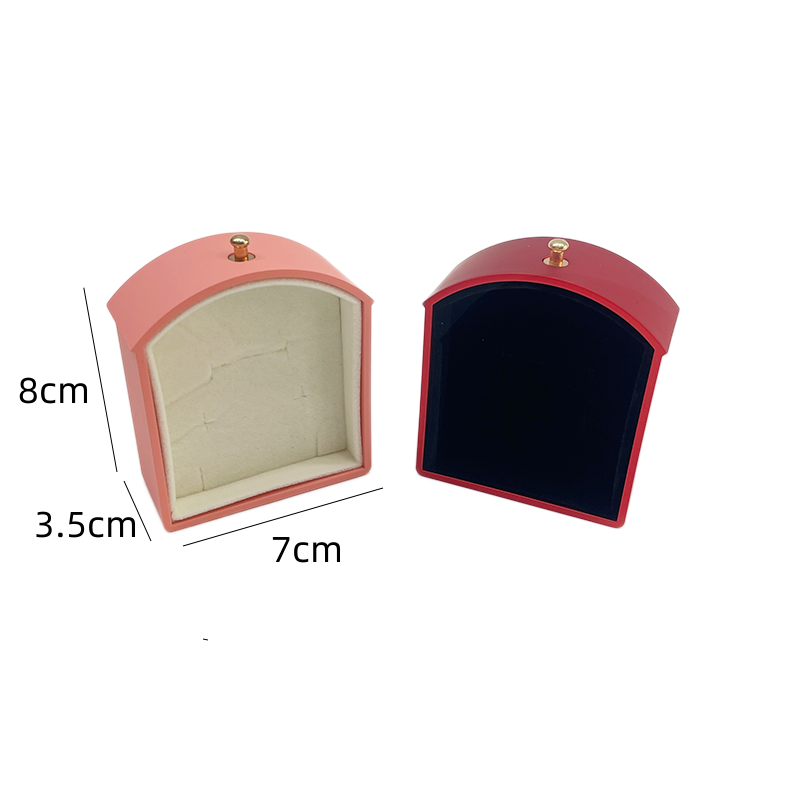 奇韵首饰包装双开天使翅膀永生花求婚戒指玫瑰花盒抽屉高档红色首饰盒详情8