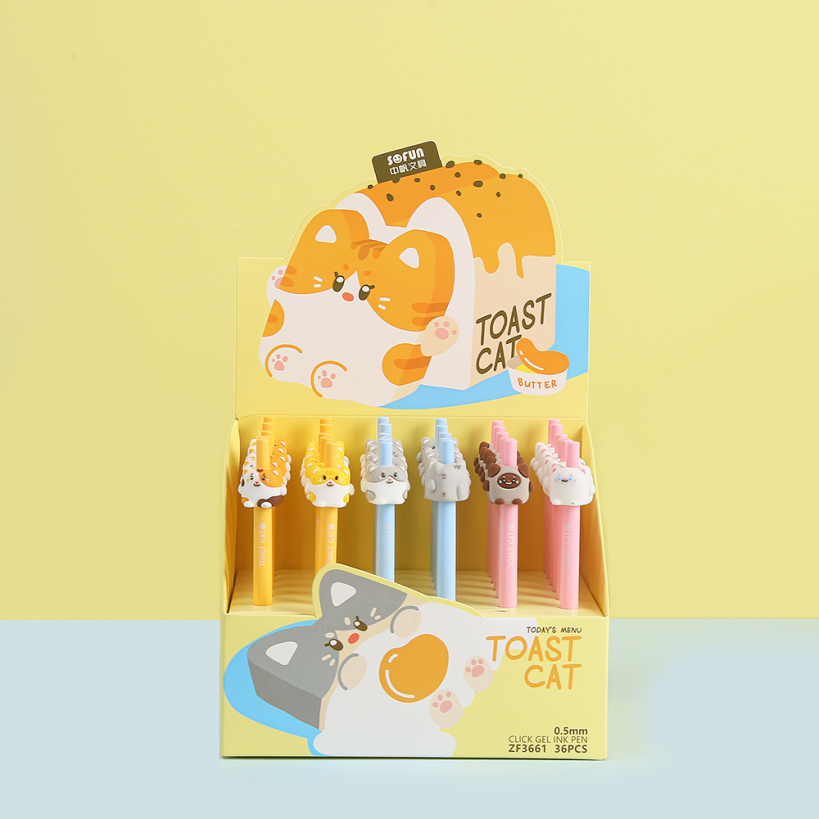 YL003-ZF3661-1 Factory direct sales creative silicone neutral pen cute cartoon learning stationery Korean version stationery