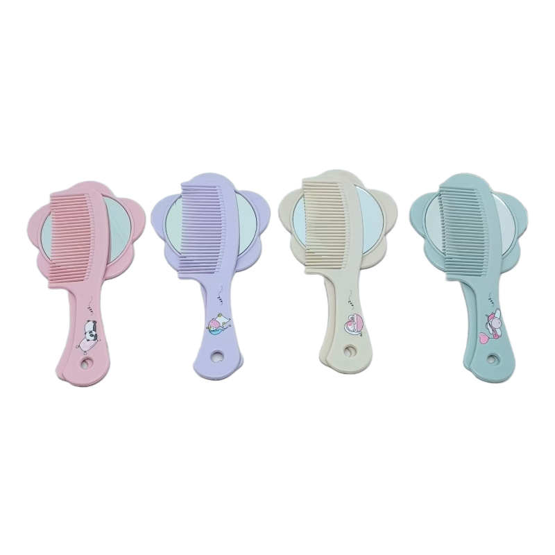 花朵手柄镜子 镜子梳子组合套装 套装镜梳详情6