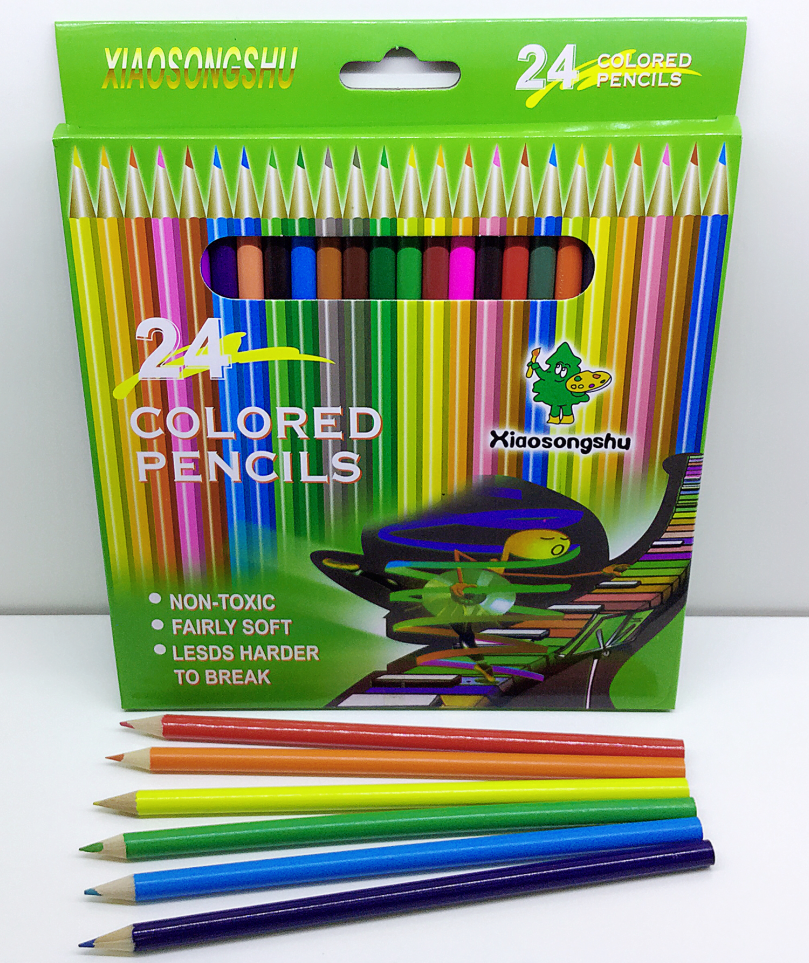 YL029-40241彩色铅笔套装 儿童油性彩铅颜色绘画笔图