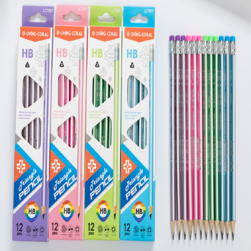 YL029-LC-7007 Pencil Thick core flat head marking pencil High hardness woodworking pencil