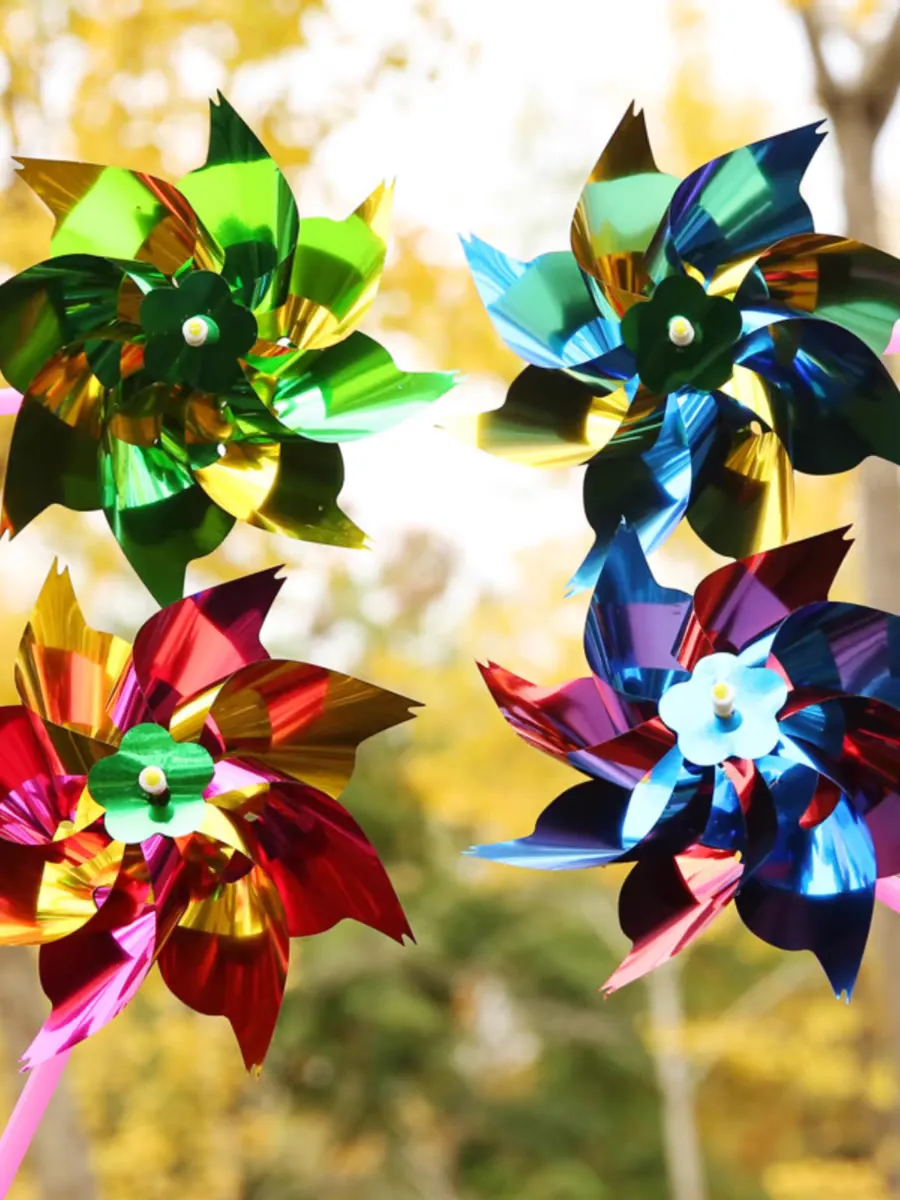 Street stall promotion of QR code small gifts, outdoor kindergarten activity gifts, plastic sheet single windmill small windmill detail image 2