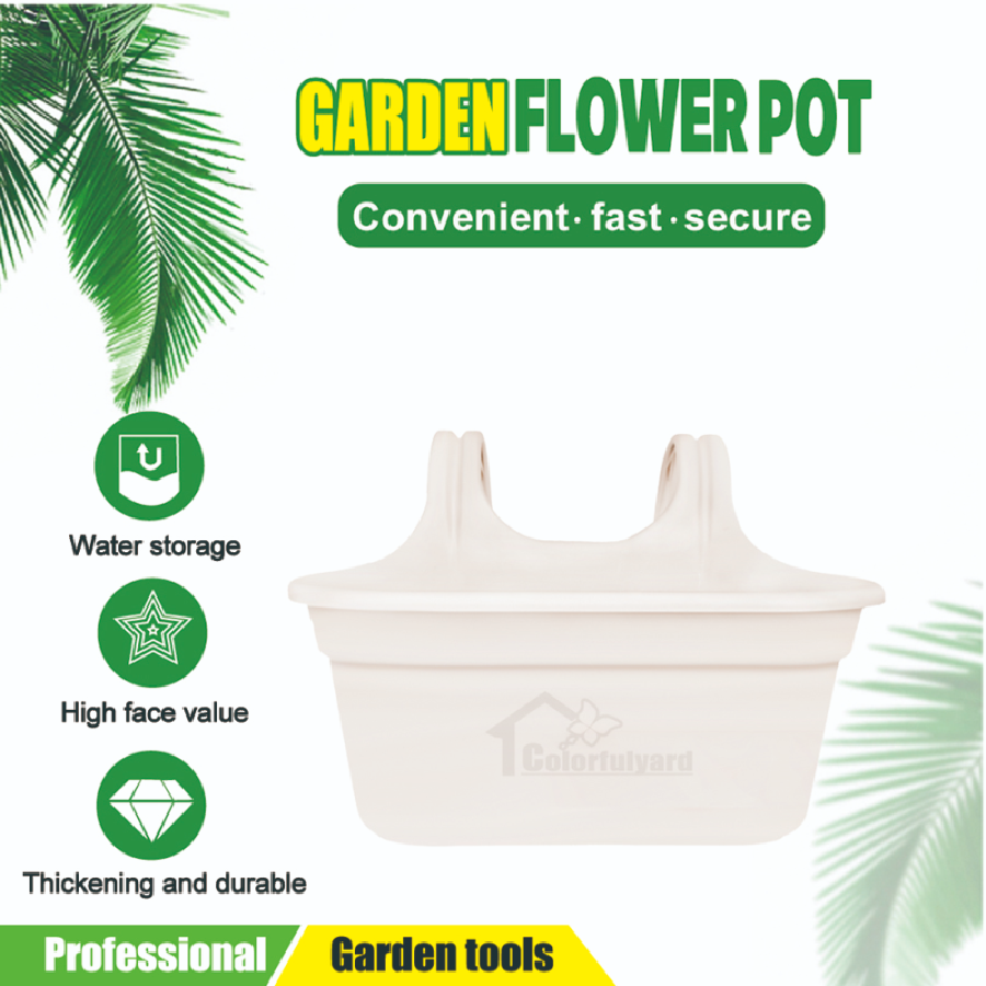 园林工具塑料花盆/壁挂花盆/椰棕吊篮/植物挂篮/多肉花盆/FLOWER POT详情2