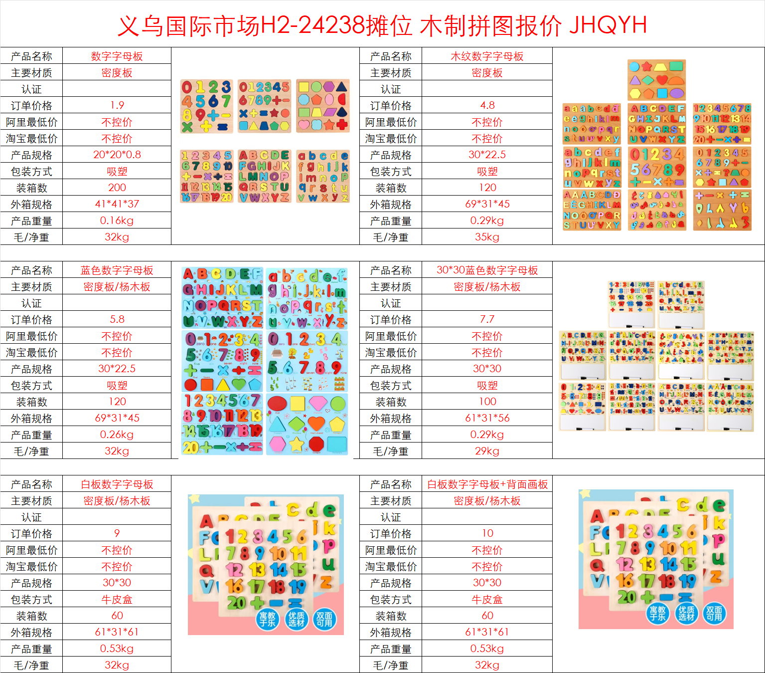 阿文 英文 画板 木制拼图 泰文 俄罗斯方块 卡通拼图 外贸详情图10