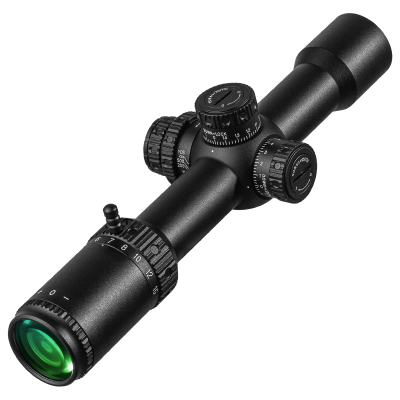 3301117 Fire Wolf FR3-15X32 FFP front Sight SFIR wide-angle thin-walled with lock red and green cross Sight Application Scenario