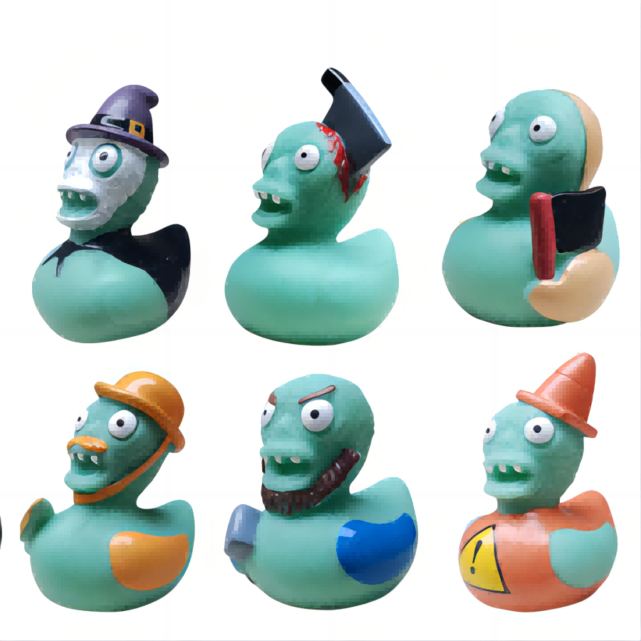 Factory Direct Sales Of All Saints Zombie Duck, All Saints Yellow Duck Children Play In The Water Squeak All Saints Duck Mini Duck Specification drawing