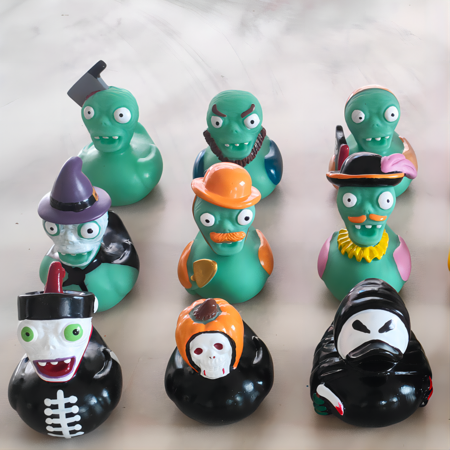Factory Direct Sales Of All Saints Zombie Duck, All Saints Yellow Duck Children Play In The Water Squeak All Saints Duck Mini Duck Item Picture