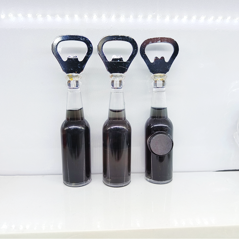 Realistic wine bottle fridge magnet, practical bottle opener, wine bottle screwdriver, bar fun decoration, home decoration, advertising promotion event giveaway, Zhehui Craft 01 details Picture