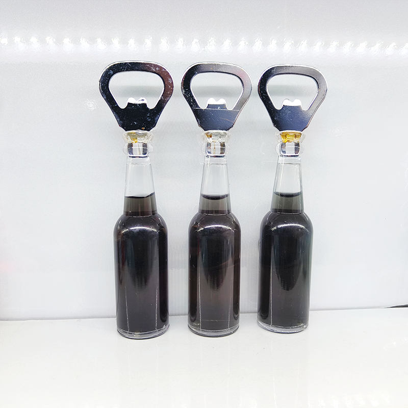 Realistic wine bottle fridge magnet, practical bottle opener, wine bottle screwdriver, bar fun decoration, home decoration, advertising promotion event giveaway, Zhehui Craft 01 Specification image