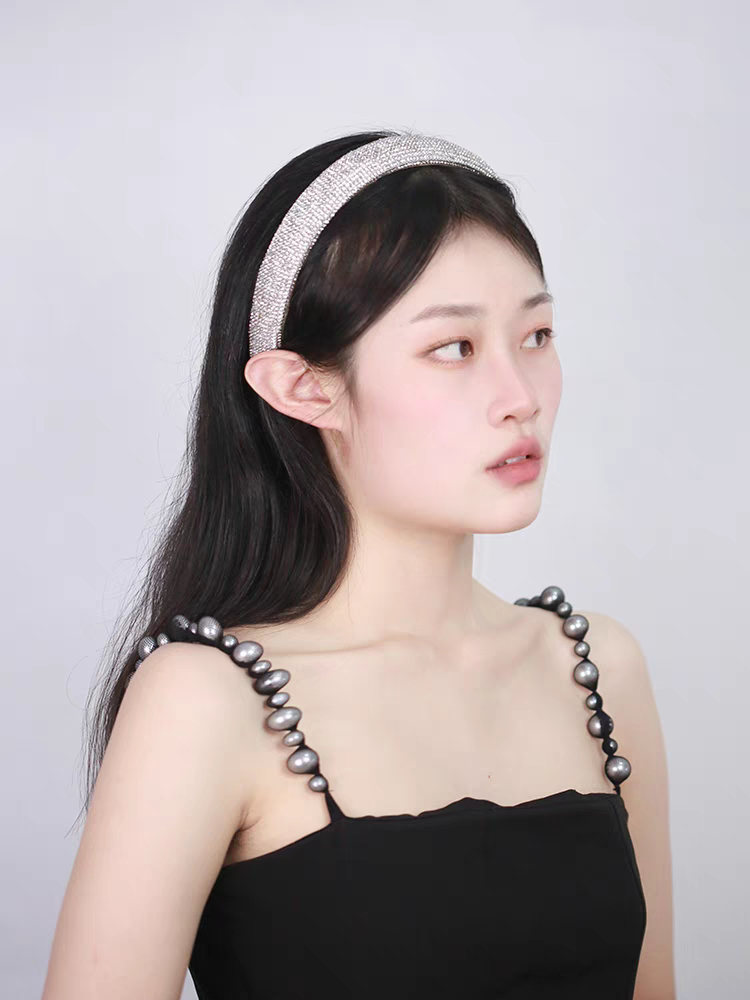 Muheng Accessories Heavy Industry's Full diamond hair band for Women, 2024 new style, high-end high top hairpin water diamond pressure hair band detail image 7