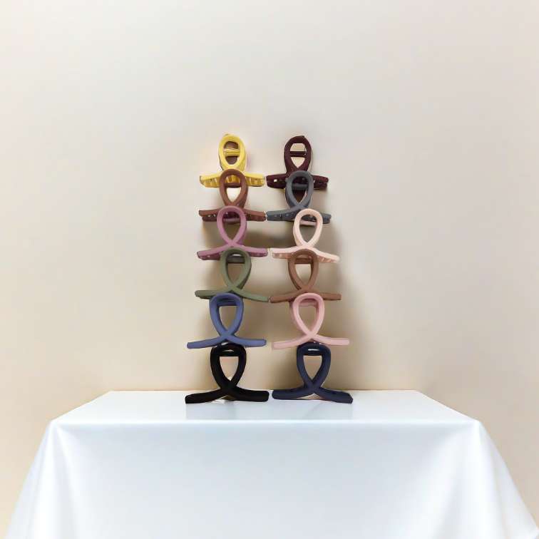 8 cm spring and summer colorful macaron color series new 8-shaped cross gripper, a best-selling headwear, hairpin, and beauty gripper details Picture