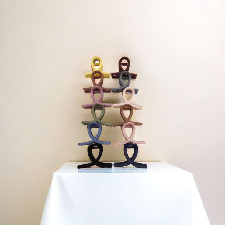 8 cm spring and summer colorful macaron color series new 8-shaped cross gripper, a best-selling headwear, hairpin, and beauty gripper detail image 9