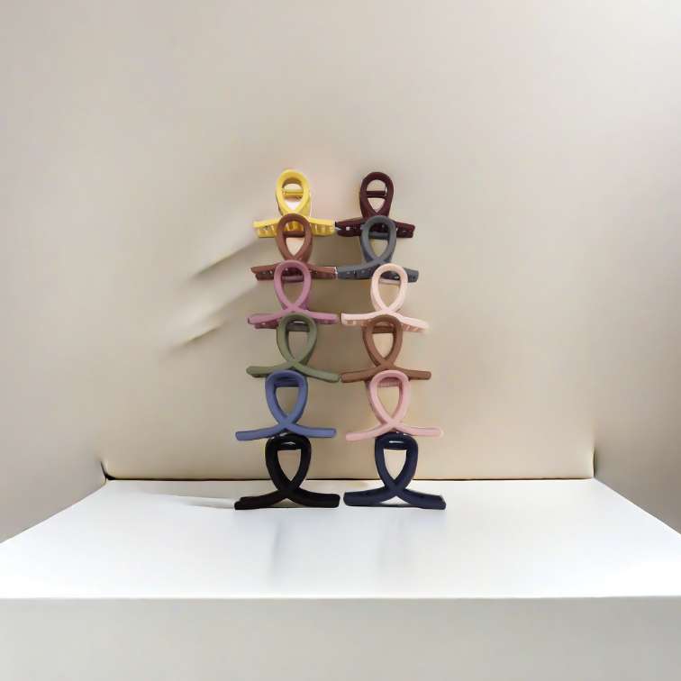 8 cm spring and summer colorful macaron color series new 8-shaped cross gripper, a best-selling headwear, hairpin, and beauty gripper detail image 7