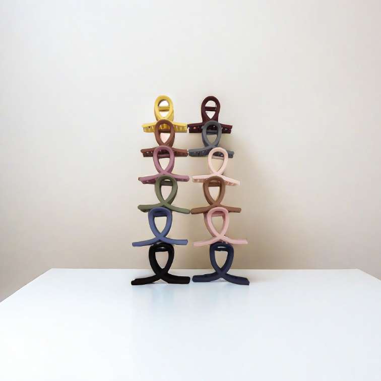 8 cm spring and summer colorful macaron color series new 8-shaped cross gripper, a best-selling headwear, hairpin, and beauty gripper detail image 8