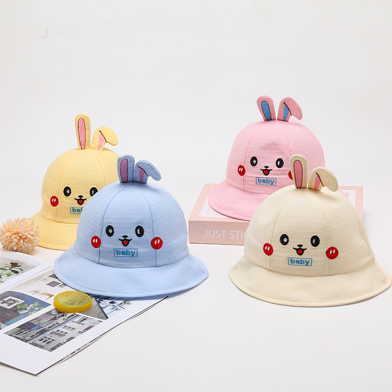 Children's Hat Fisherman's Hat Children's Basin Hat Sun Hat New Cartoon Baby Hat Outdoor Sun Shade Baby Hat Spring And Autumn Children's Sun Block Hat Net Hat Baby Hat Summer Specification drawing