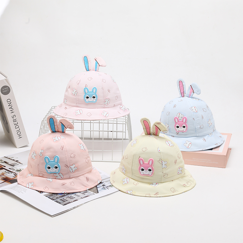 Children's Hat Fisherman's Hat Children's Basin Hat Sun Hat New Cartoon Baby Hat Outdoor Sun Shade Baby Hat Spring And Autumn Children's Sun Block Hat Net Hat Baby Hat Summer Application Scenario
