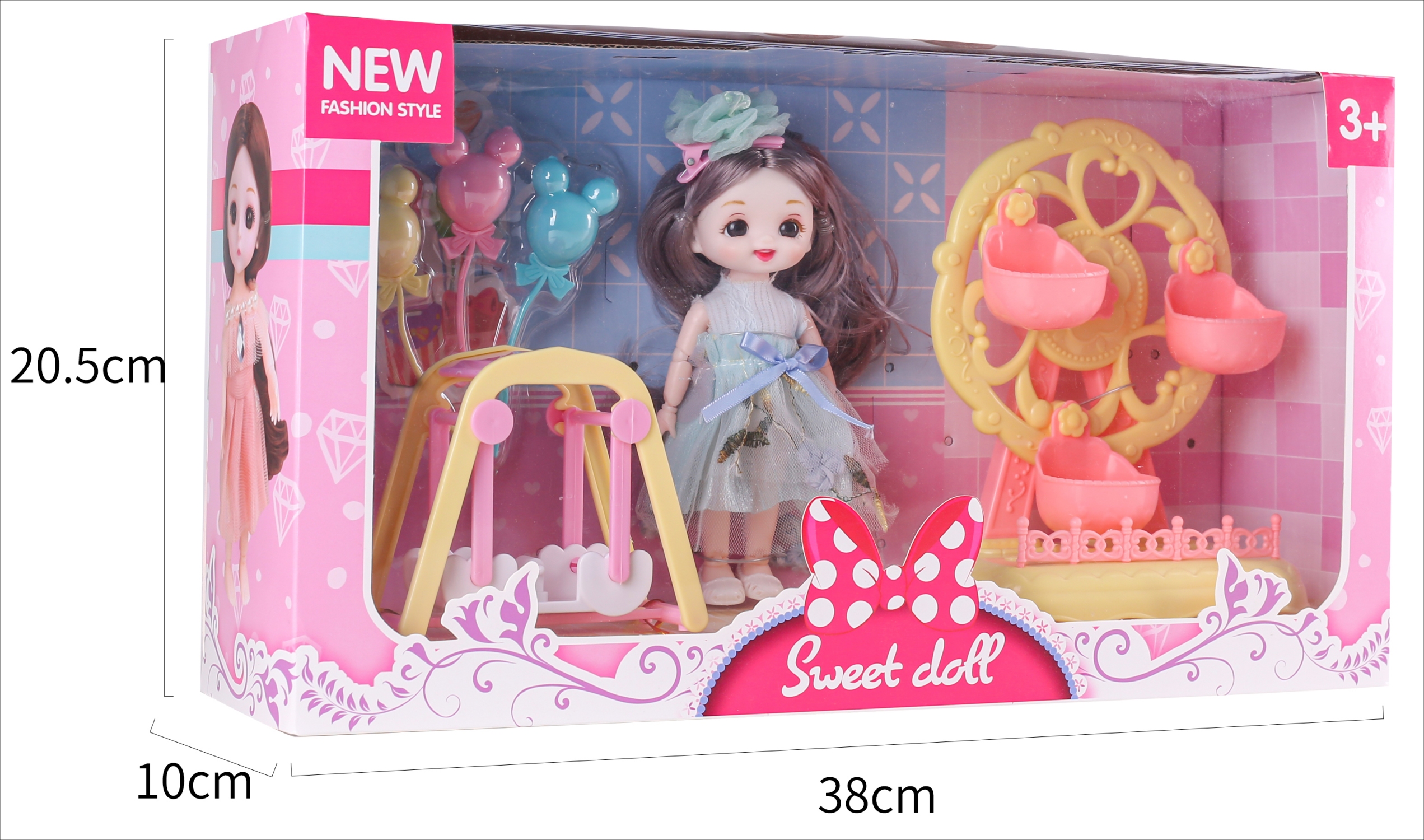 6 Inch Amusement Park Box Doll Barbie Doll