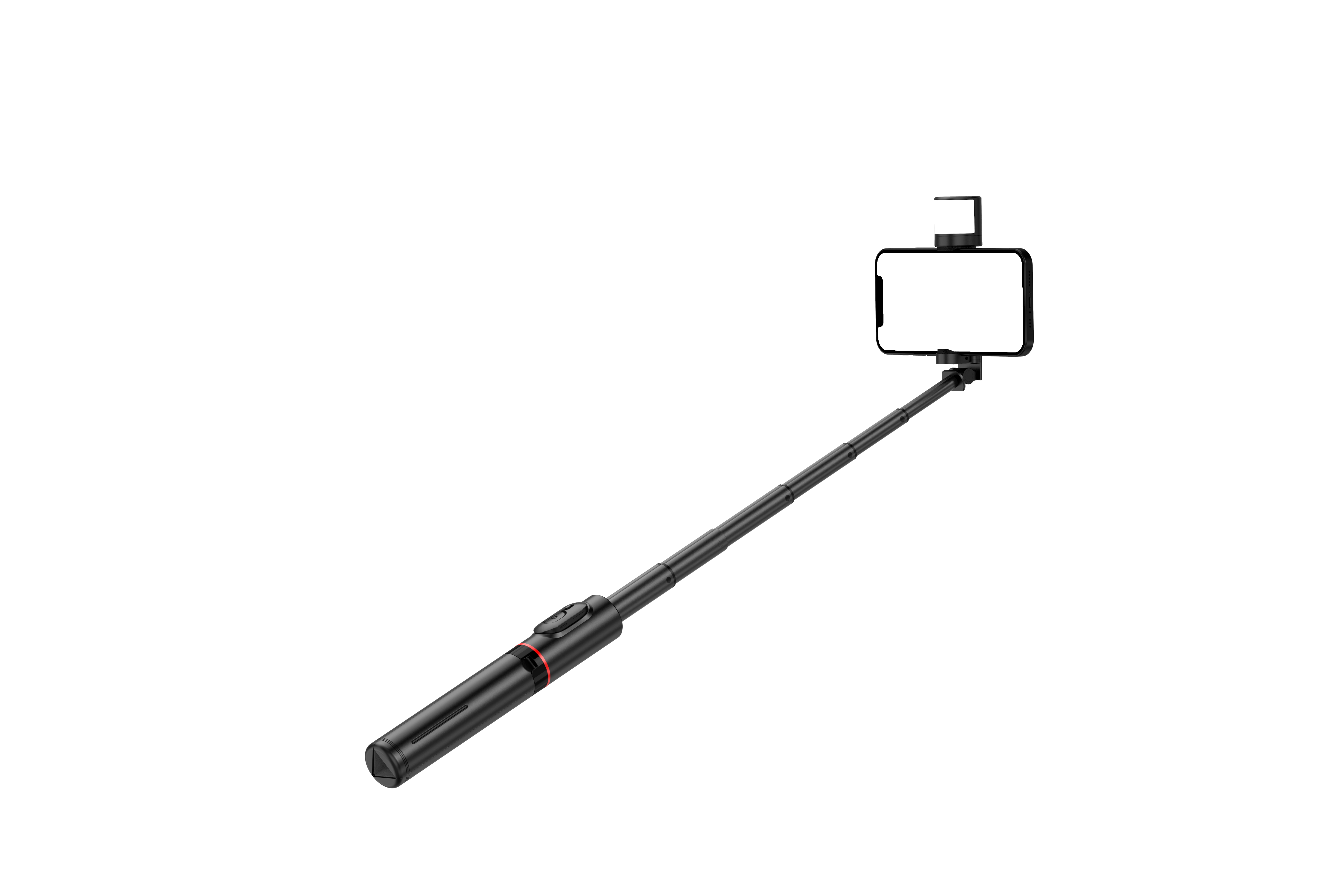 Integrated hidden rotatable light Bluetooth selfie stick tripod pic 2