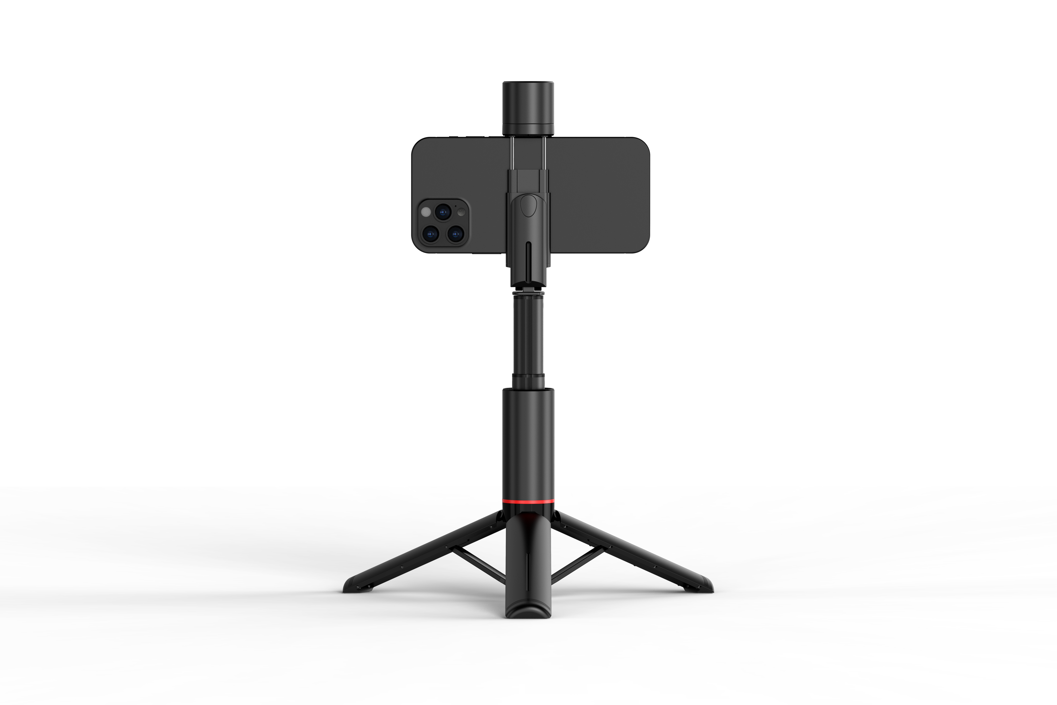 Integrated hidden rotatable light Bluetooth selfie stick tripod pic 4