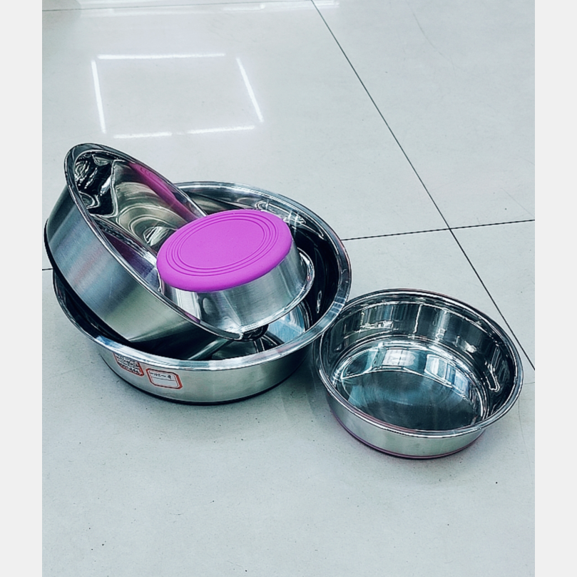 Silicone anti-slip bottom pet basin, cat and dog drinking and feeding basin Specification drawing