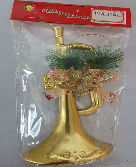 Christmas horn pendant 9.8*23CM