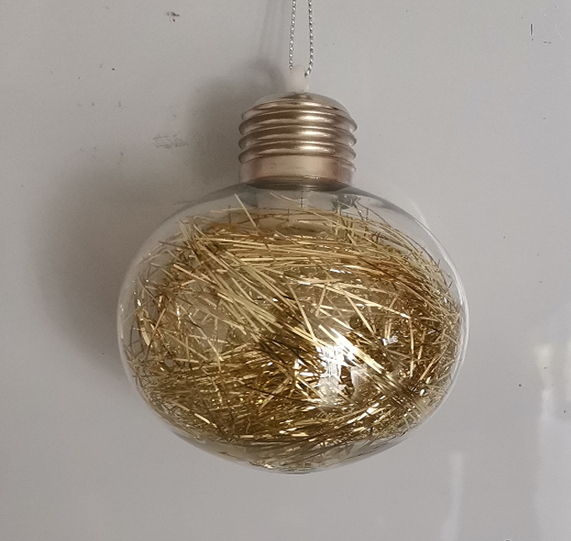 Christmas ball pendant with lights, 8CM