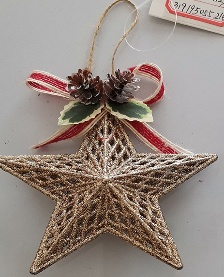 Christmas five-star pendant, 12*13CM