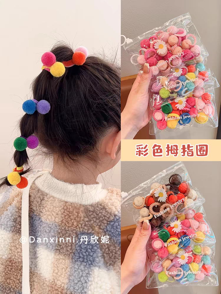 时尚韩版头饰发饰 发圈皮筋大肠圈发绳 头绳女士发饰精致饰品潮流发圈皮筋