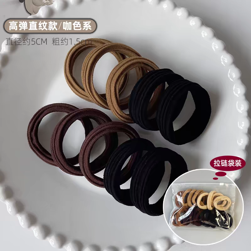 Korean high stretch hair loop laço de cola de caballo cuerda de cabeza cabeza de mujer banda elástica tiara tiara sensación premium no daña la cuerda de pelo tiara durable tiara Specification image