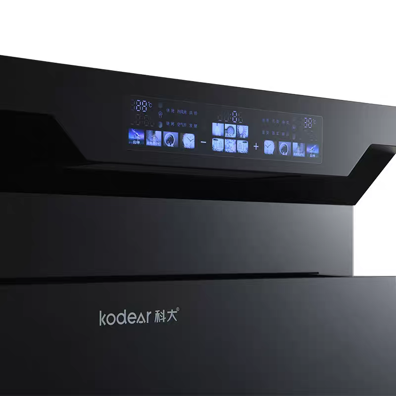 KODEAR/ University of Science and Technology L7 Left Baking and right Steaming Integrated Stove, Side-suction and bottom-exhaust Range hood and Gas stove set