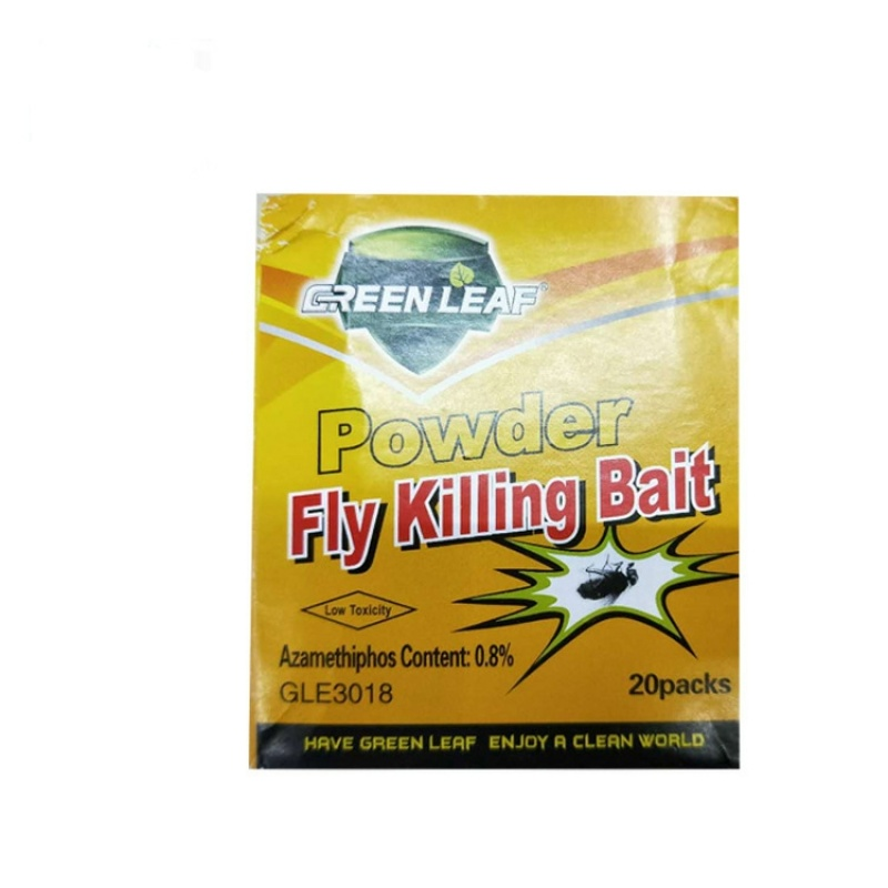 19 Foreign Trade Export Hot Green Leaf New English Fly Medicine Fly Bait To Kill Flies Fly Pellets Fly Medicine Wholesale Household Factory Insecticide 5G/ Bag Fly Killer Insecticide Item Picture