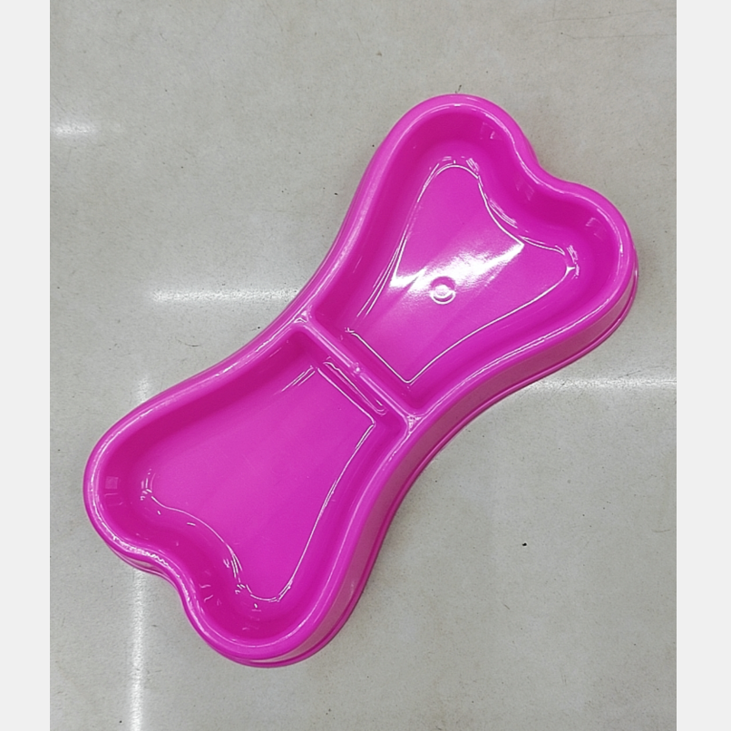 宠物用品宠物食具小型狗碗宠物双碗狗盆宠物碗塑料