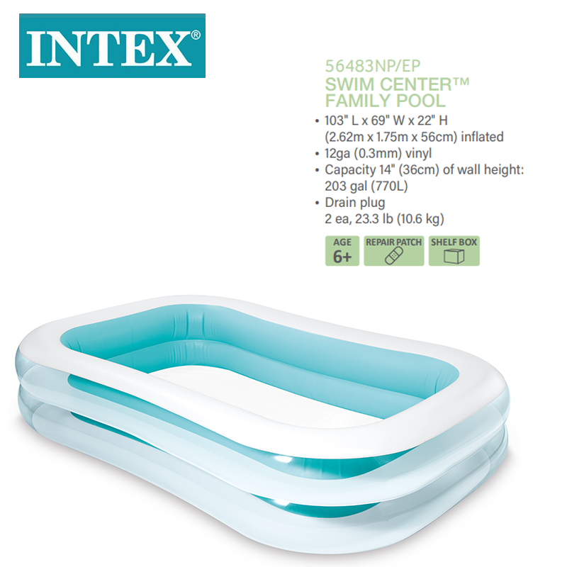 INTEX56483夏季成人儿童水池 pvc家庭充气水池 充气玩具现货批发