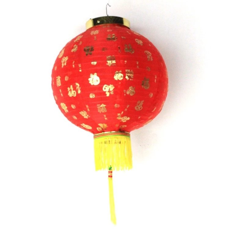 10寸百福圆灯，喜庆，吉祥纸灯笼 灯笼细节图