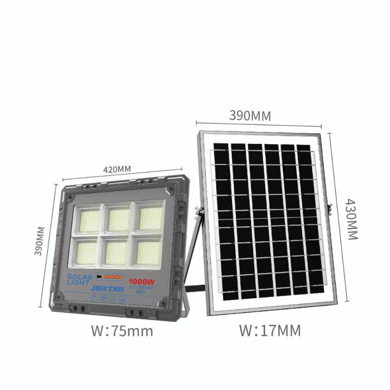 Jortan星脉太阳能灯200W/400W/600W/800W/1000W户外灯庭院灯防水室外门口照明家用投光灯详情5