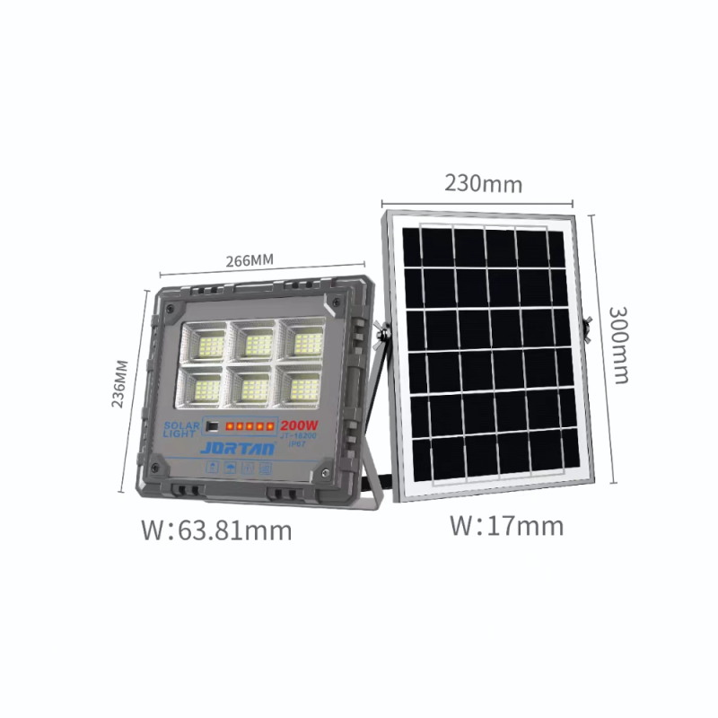 Jortan星脉太阳能灯200W/400W/600W/800W/1000W户外灯庭院灯防水室外门口照明家用投光灯详情1