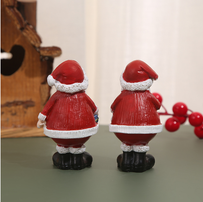 欧美风跨境圣诞节装饰品可爱创意桌面小摆件节树脂工艺品节日礼品 树脂配件树脂儿童玩具工艺品摆件萌粒详情图2