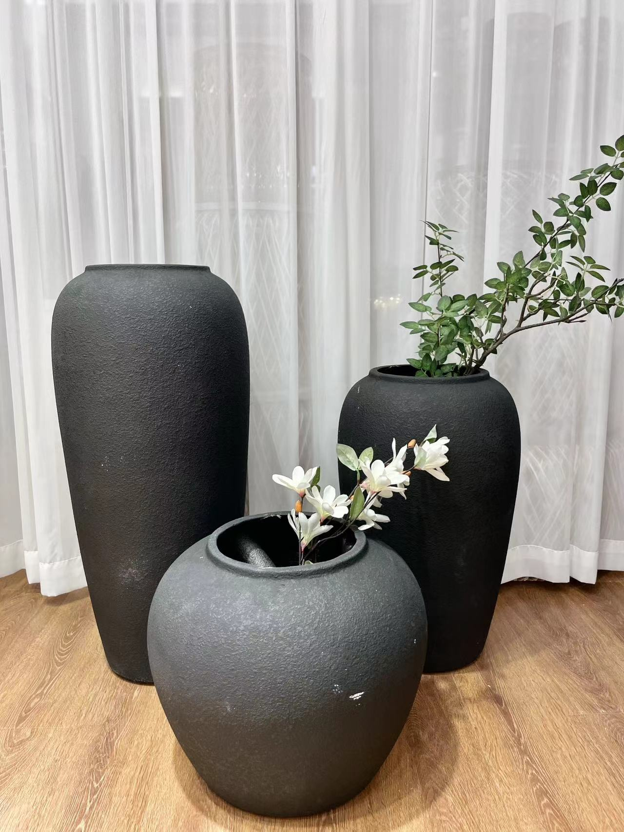 氧化镁花盆  花盆装饰 加仑盆加厚 特室内外通用 绿植种植器