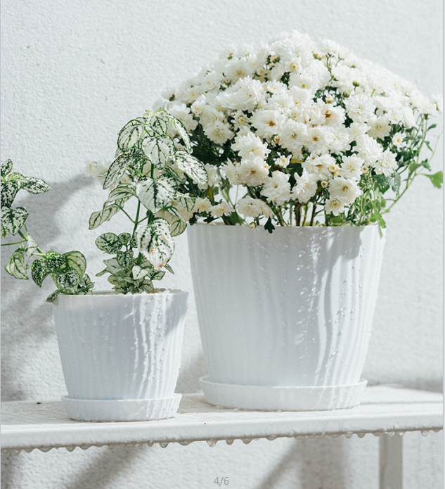 Large plastic disposable flowerpots for succulents, decorative vases for potted plants, pet and garden flowerpots, containers, durable, environmentally friendly and beautiful detail image 3