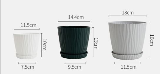 Large plastic disposable flowerpots for succulents, decorative vases for potted plants, pet and garden flowerpots, containers, durable, environmentally friendly and beautiful Application Scenario