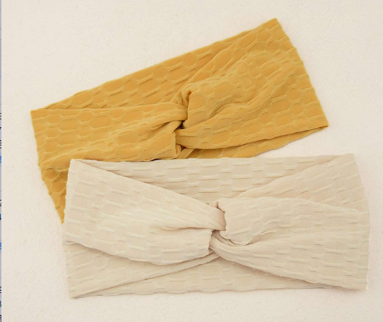 欧美风尼龙婴儿发带 小坑条洗脸发带 头饰饰品 头巾式发饰 简约时尚不伤发质新款