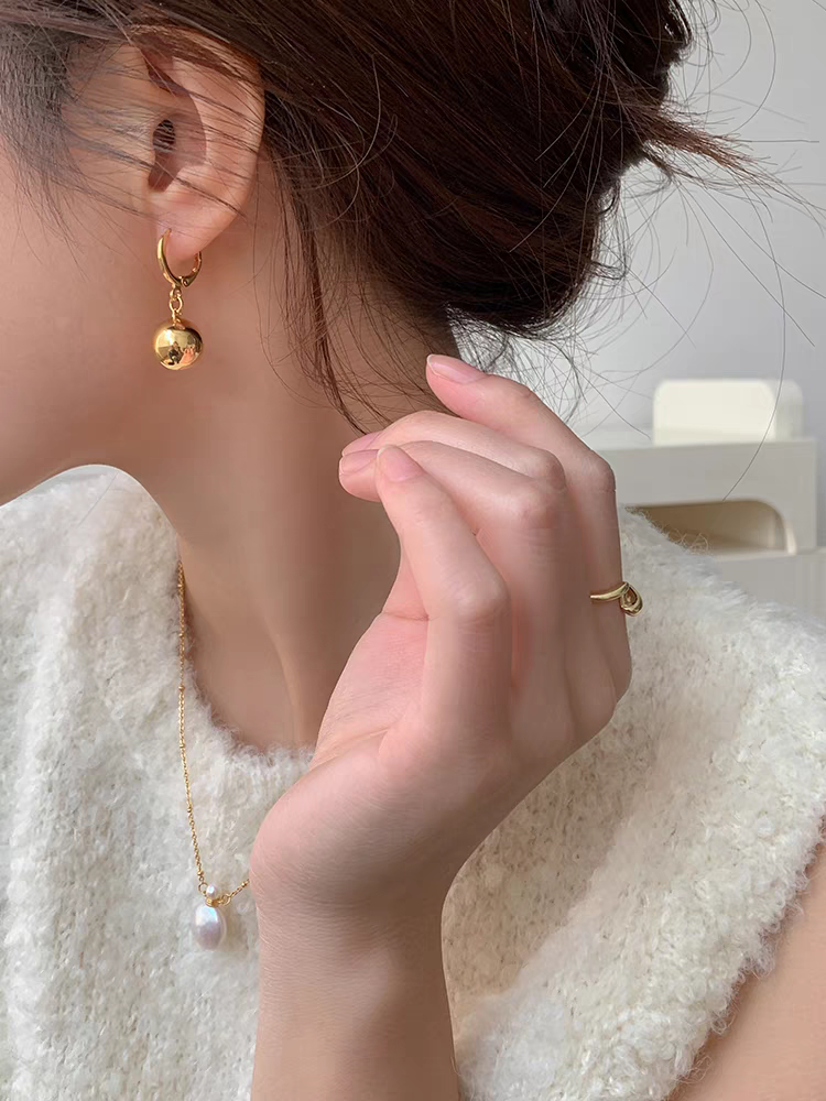 猫眼石水晶锆石耳环合金饰品 时尚耳饰 女士耳环 独特设计精致耳饰 高级感饰品白底实物图