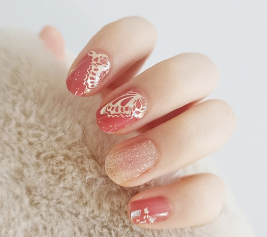 A complete set of nail stickers for eco-friendly and export-oriented nail art