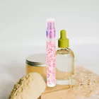 Factory direct sales 10ml printed pull tube bottle, frosted glass bottle, six-color mixed transparent press spray perfume bottle pic 4