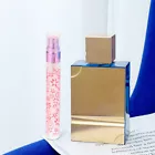 Factory direct sales 10ml printed pull tube bottle, frosted glass bottle, six-color mixed transparent press spray perfume bottle pic 1