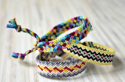 手链五彩绳新款时尚潮流跨境电商流行幸运绳波西米亚风格晶诺手工手链001